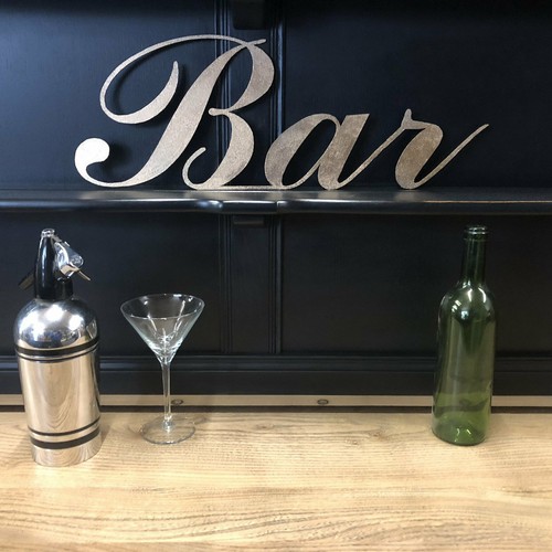 Gold metal bar - metal, cocktail