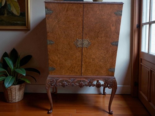 Antique walnut cocktail - antique,