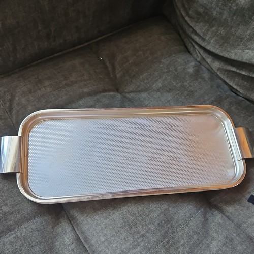 Vintage woodmet drinks tray - drinks,