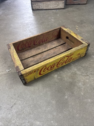 Coca cola vintage wooden soda - coca-cola,