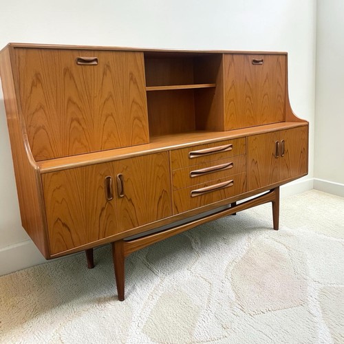 Vintage plan teak highboard - vintage,