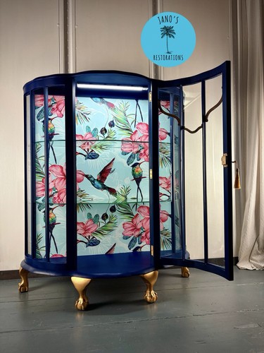 Vintage mid century navy - mid,