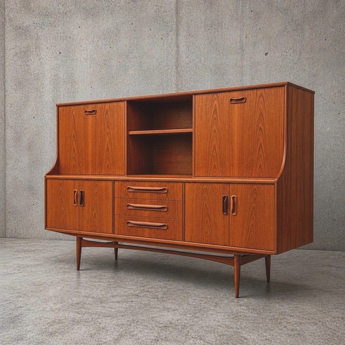 Mid century plan - century, teak