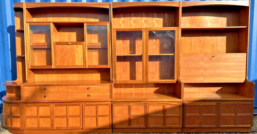 Nathan teak wall units - teak,